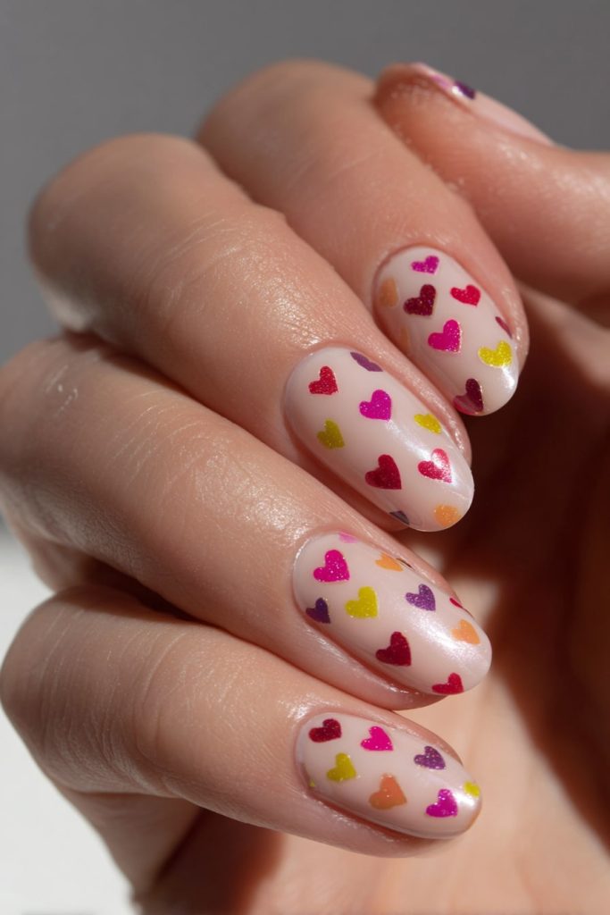 Pink and Yellow Nail Stickers