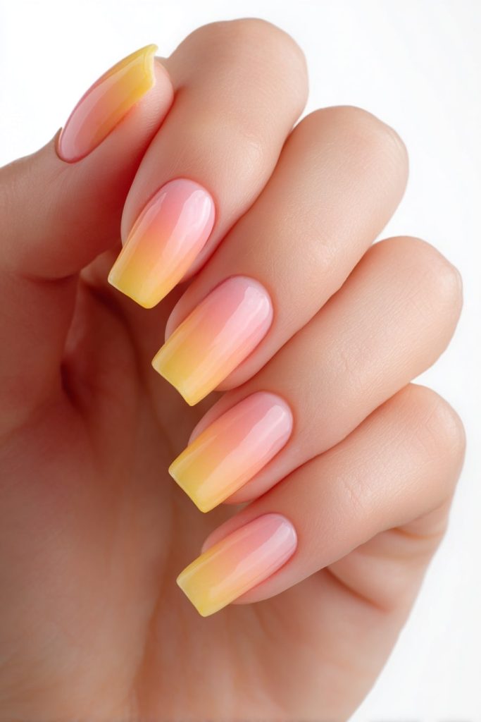 Sunset Gradient Nails