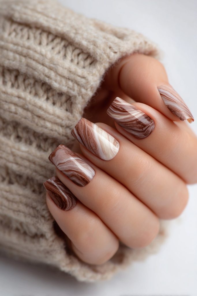 Cinnamon Swirl Marble