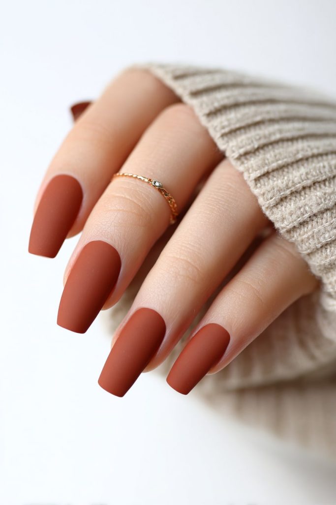 Clay-Inspired Matte Nails