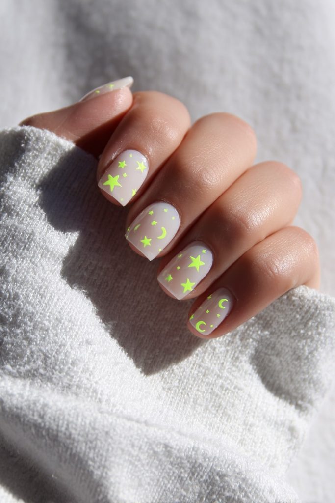 Glow-in-the-Dark Nails