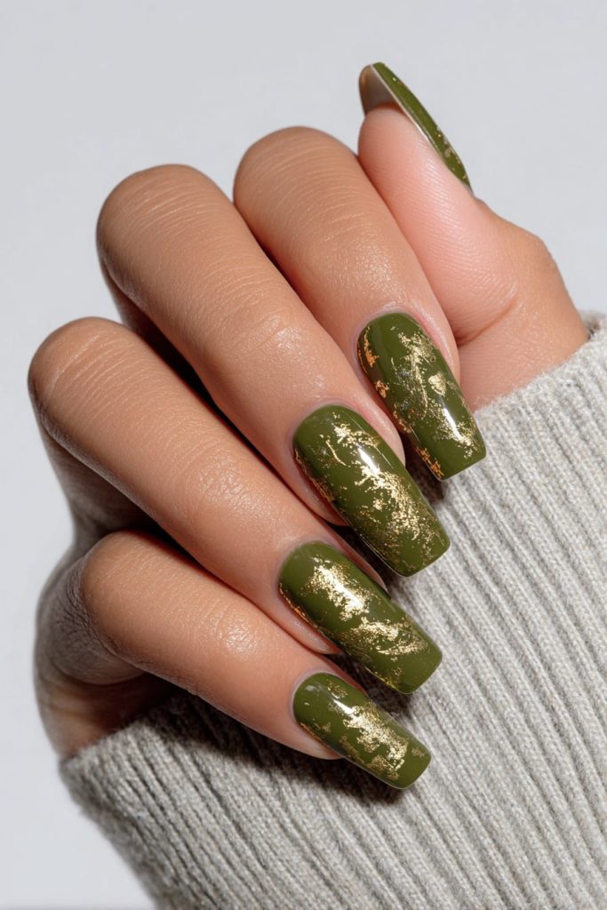 Olive Tones with Gold Accents