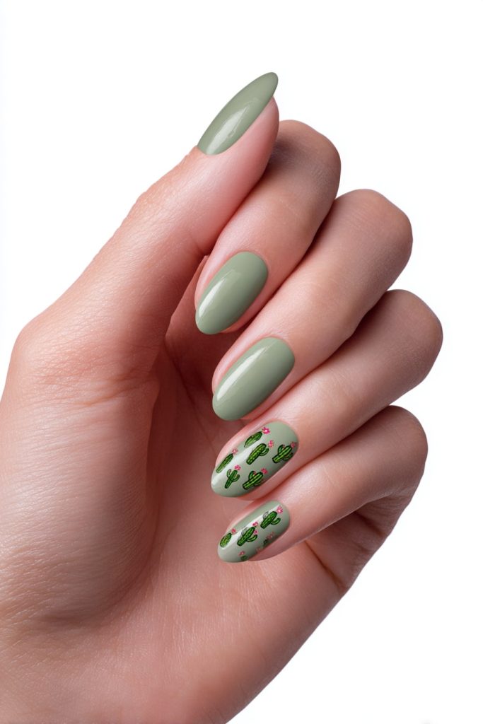 Cactus Nail Art