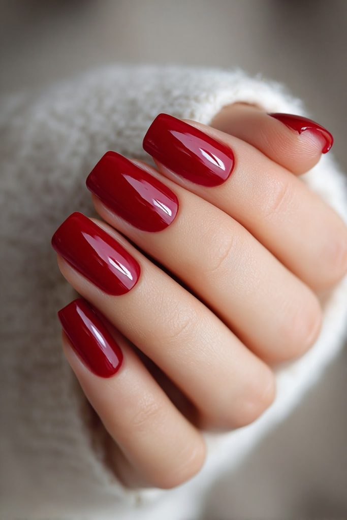 Apple Red Nails