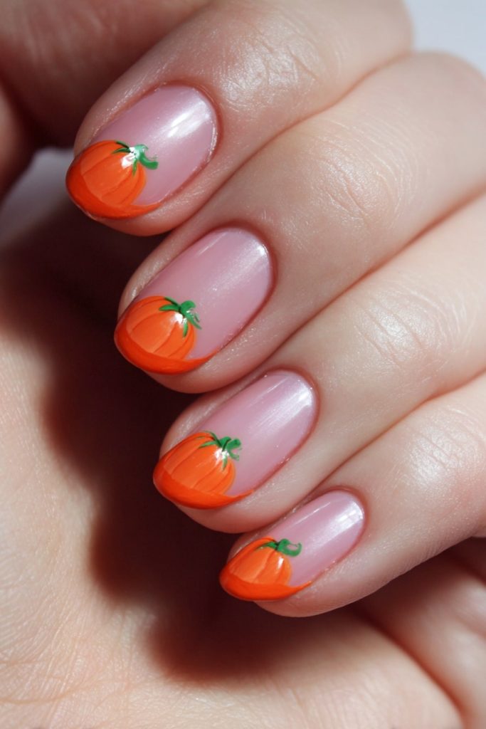 Pumpkin French Tips