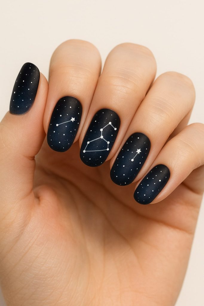 Leo Constellation Nails