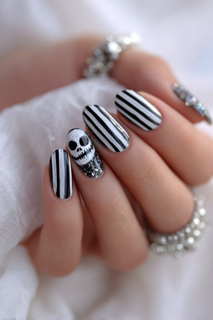 Jack Skellington Nails
