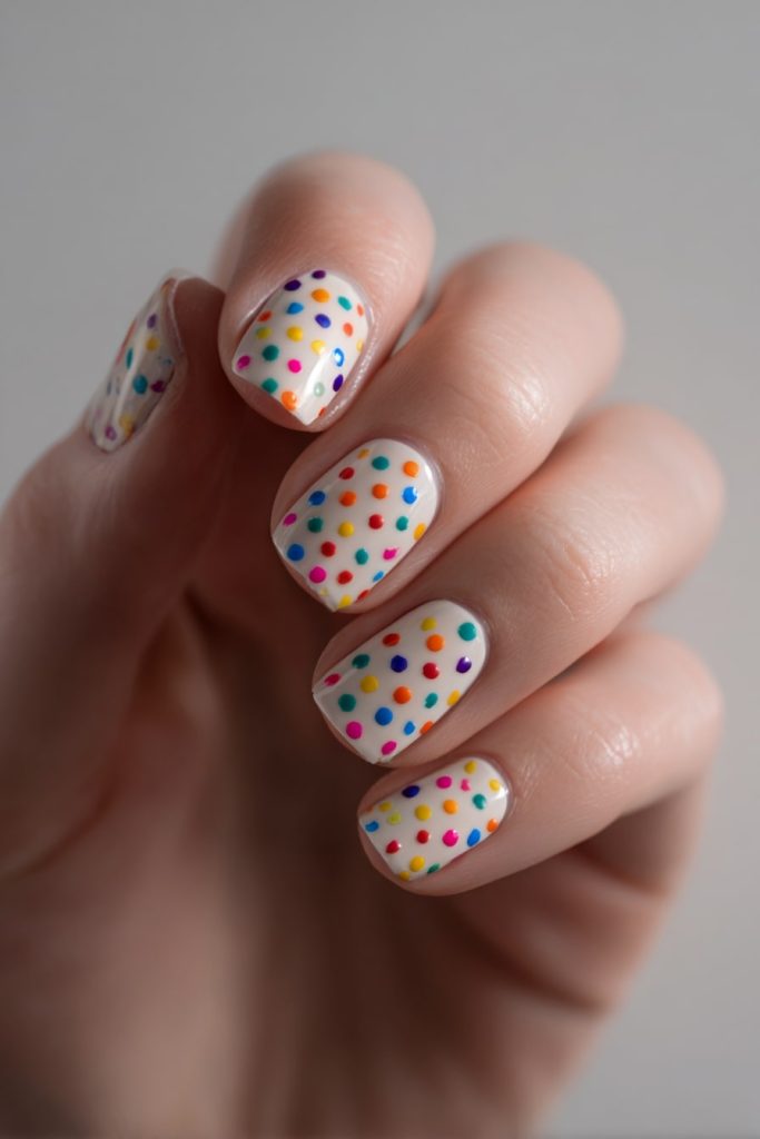 Rainbow Polka Dots