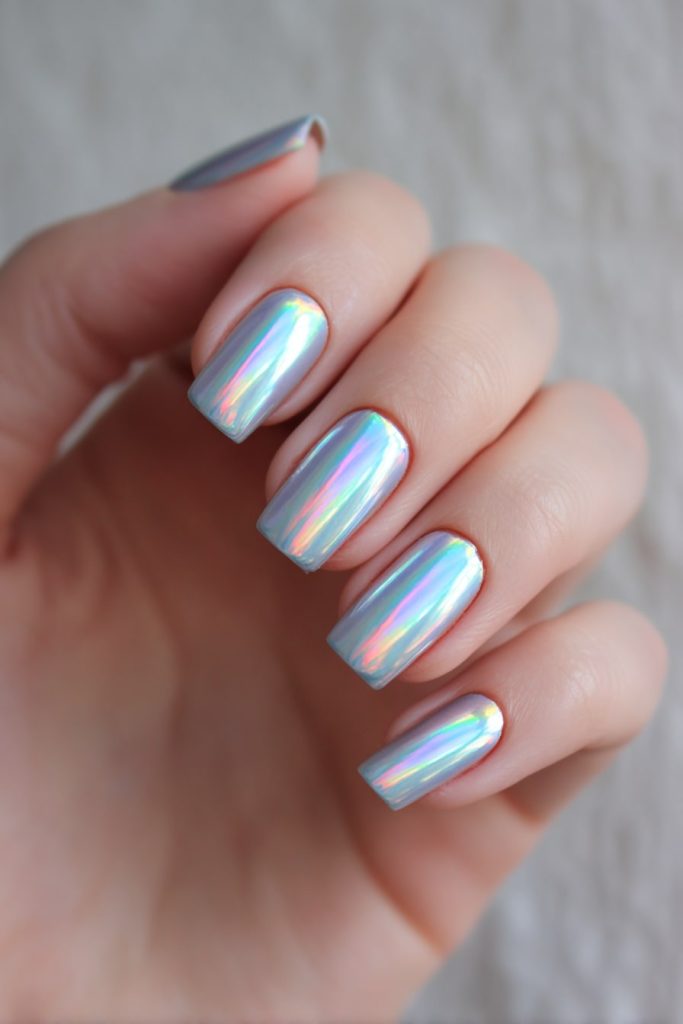 Holographic Silver Shine