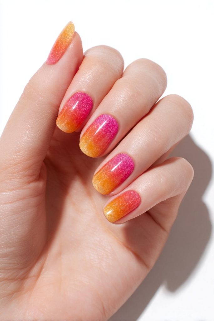Sunset Gradient Nails