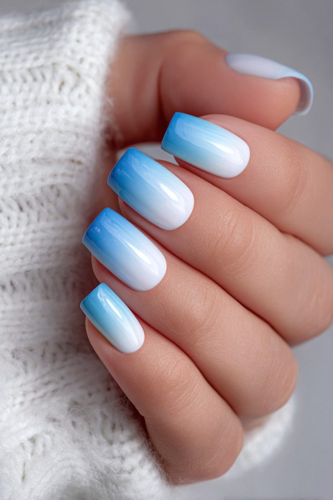 Sky Blue to White