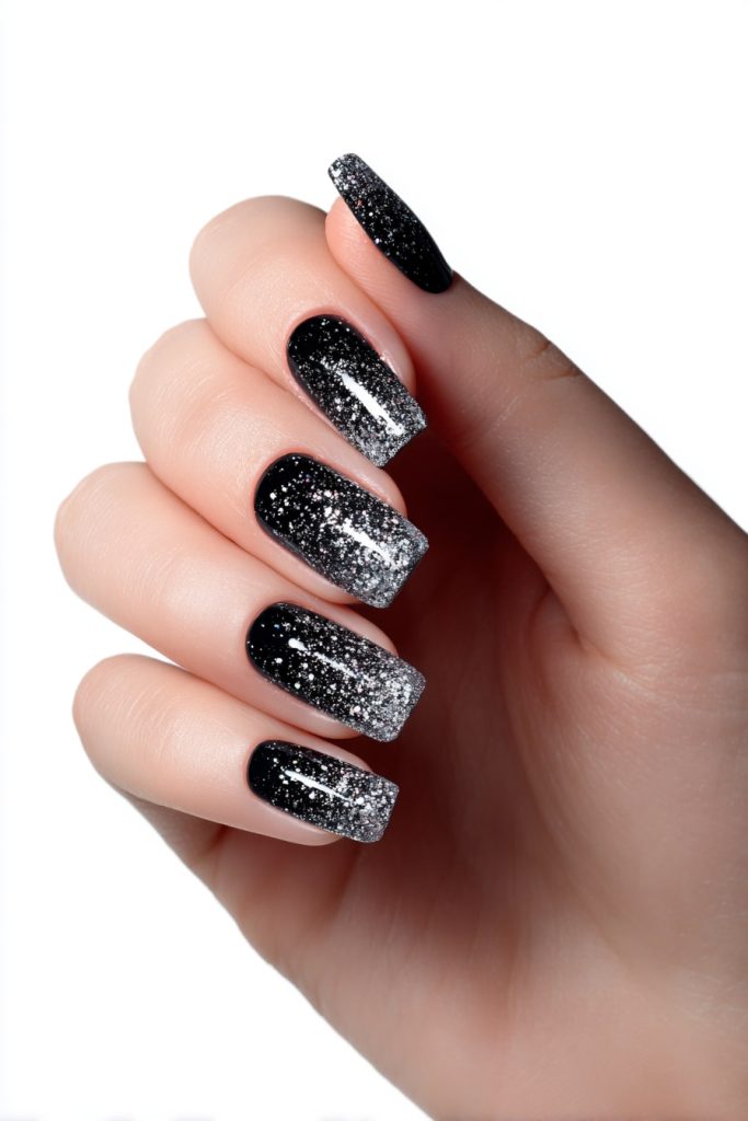 Midnight Glitter Gradient