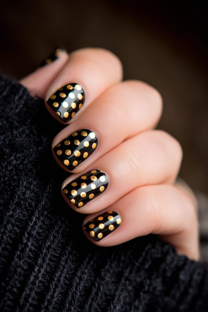 Metallic Polka Dots