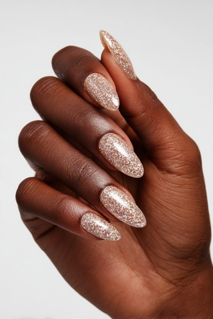 Shimmer Nude Nails