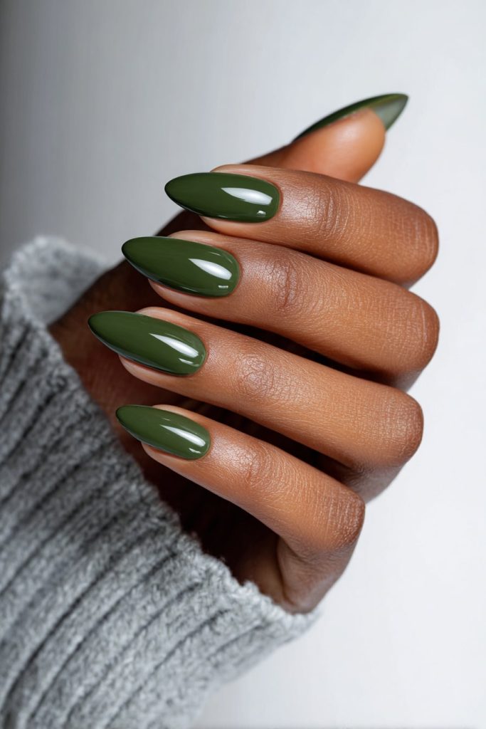 Forest Green Nails