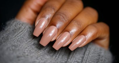20 Nude Nail Ideas for Dark Skin: Chic, Elegant & Timeless Styles