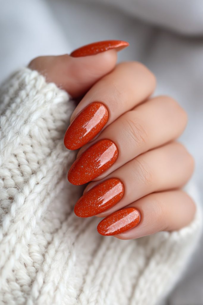 Pumpkin Spice Nails