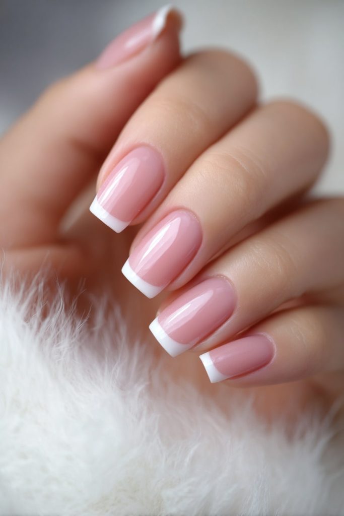Classic French Square Nails