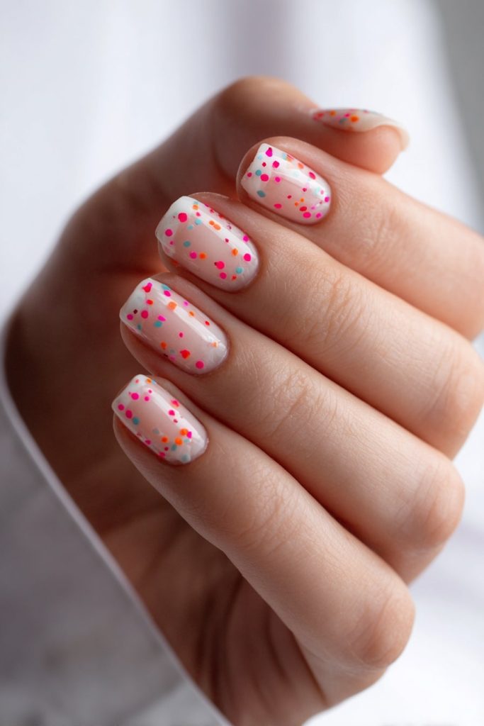 Square Nails with Negative Space