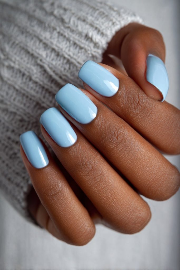 Powder Blue Nails