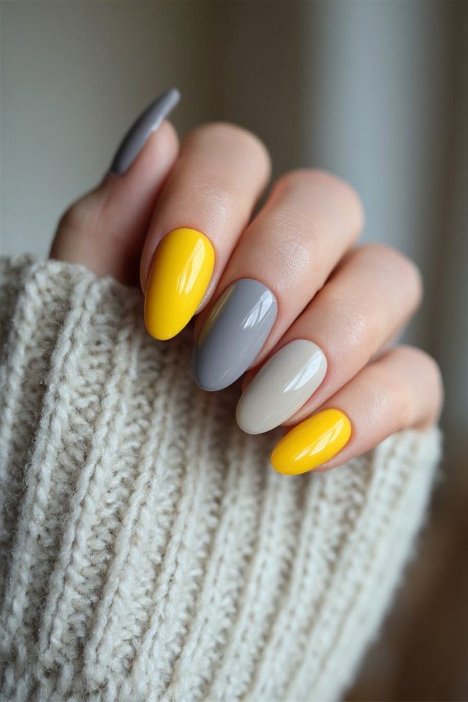 Yellow and Grey Combo