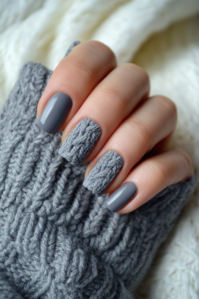 Sweater Texture Nails