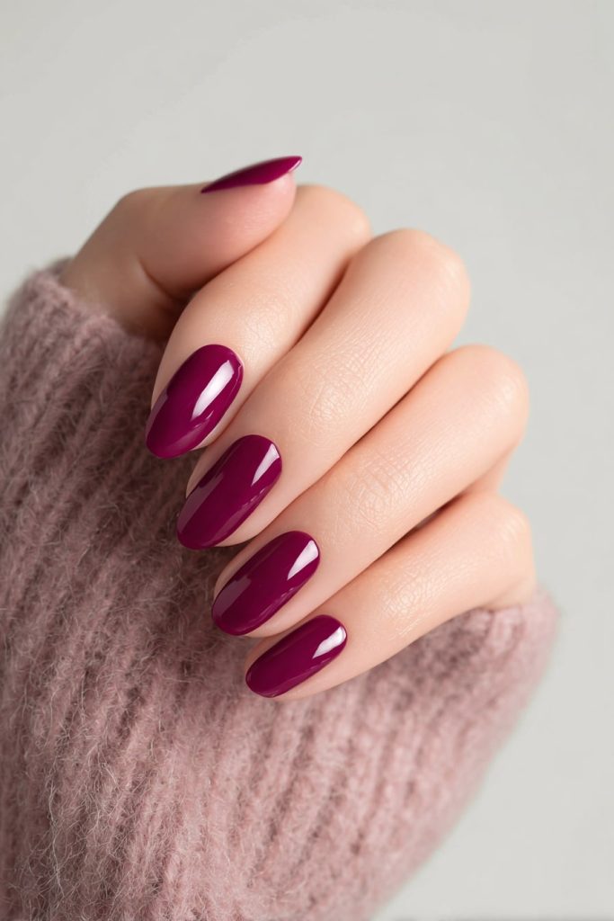 Berry-Toned Nails