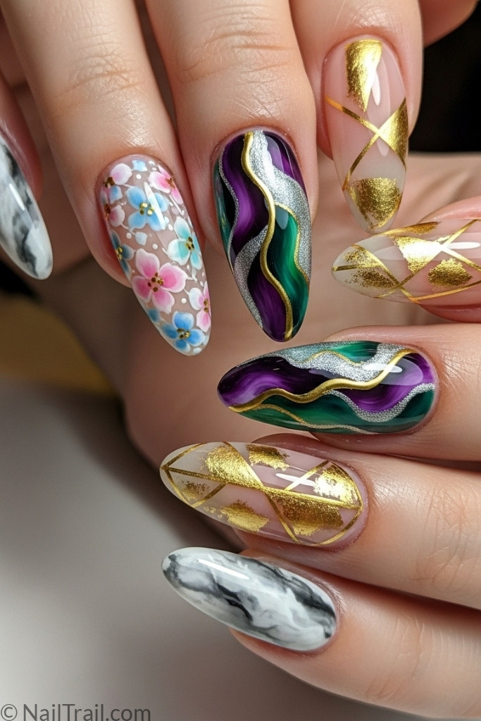 Acrylic nail design