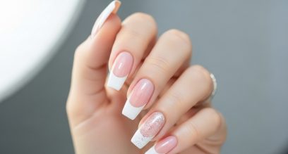 20 French Manicure Acrylic Nail Ideas for Weddings & Parties