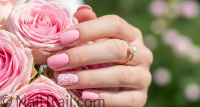 20 Gorgeous Pink Nail Designs for Short Nails