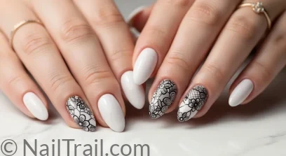 20 Lace Nails Ideas for Every Color and Style