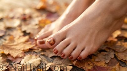 15 Fall Toe Nails Worth Saving This Autumn Season