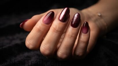 20 Maroon Burgundy Ombre Nails For Every Season