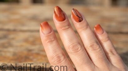 6 Burnt Orange Ombre Nails Perfect For Fall